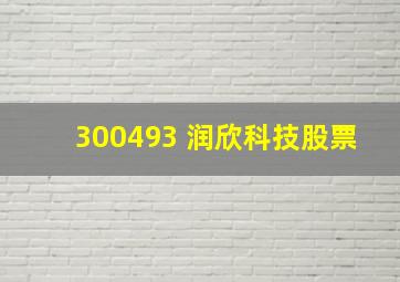 300493 润欣科技股票